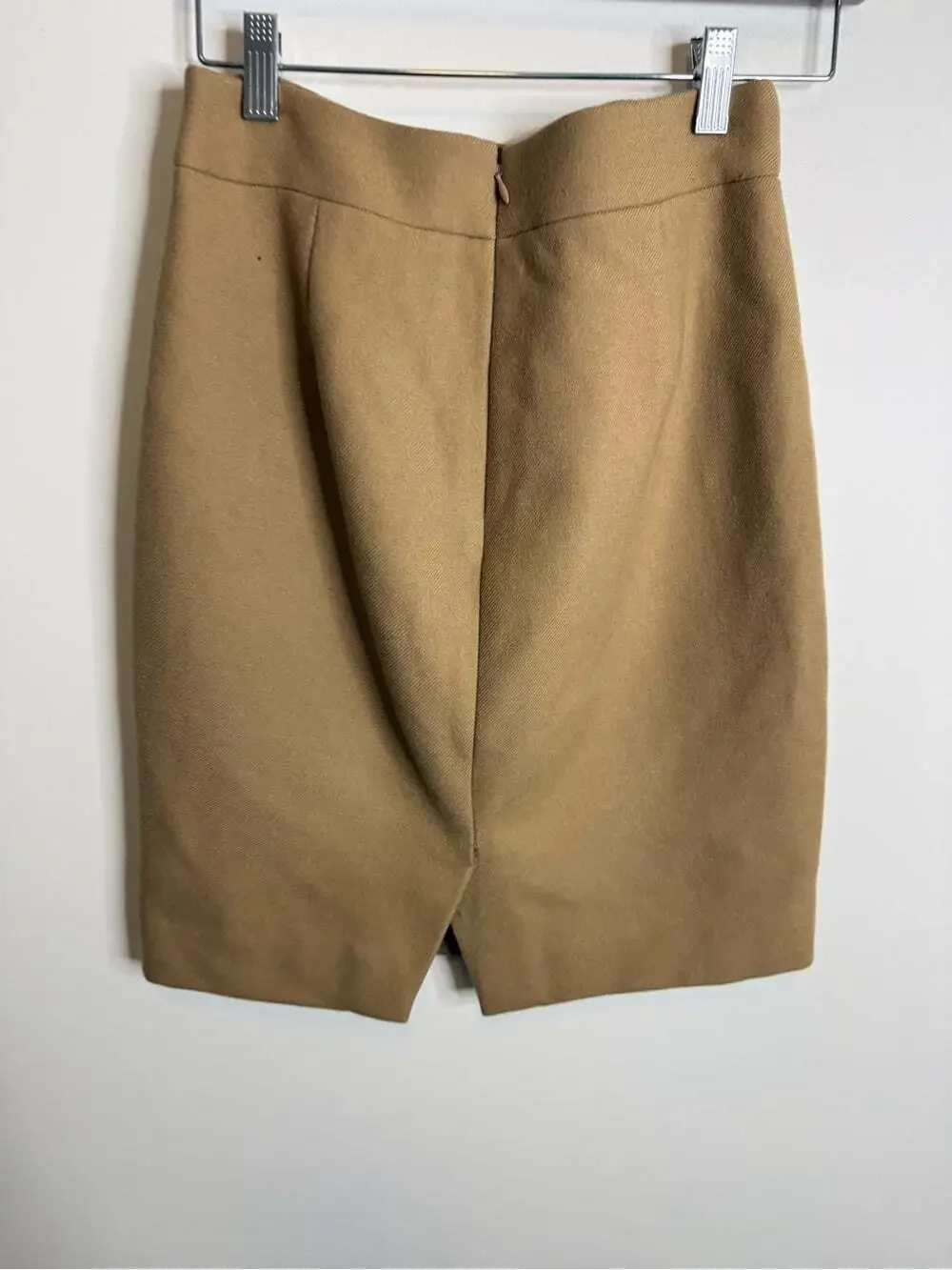 J Crew no. 2 Classic Camel Pencil Skirt - Women's wool size 4P